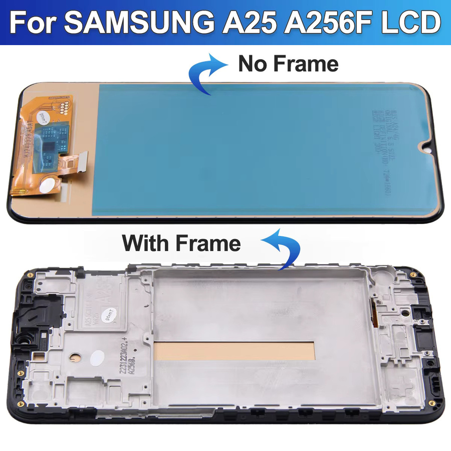 Samsung LCD Display Touchscreen Digitizer Montage Ersatzteil in Schwarz für Samsung A25 A256B/DS Modelle - Bild 2
