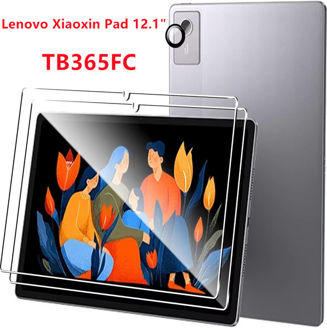 2er-Set gehärtete Glas Displayschutzfolie für Lenovo Xiaoxin Pad 12,1 Zoll 2025 TB365FC, transparent, Anti-Fingerprint und HD-Schutz - Bild 1