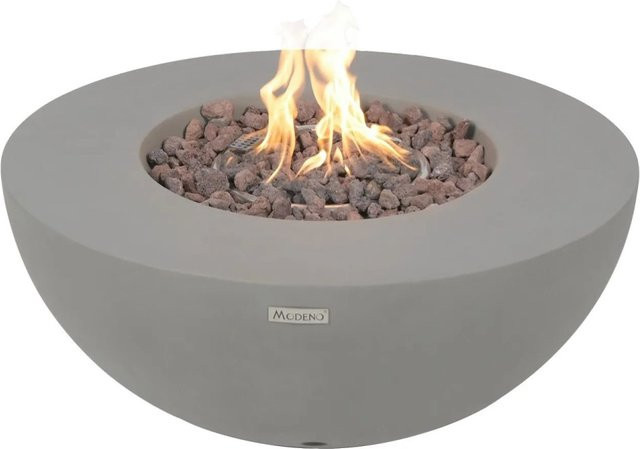 Elementi Gasfeuerstelle Roca in Beton-Optik Grau aus Faserbeton, B/T/H: 87 x 87 x 37 cm - Bild 5