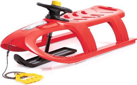 PROSPERPLAST Bullet Control Schlitten, mit Zugband + Lenker, rot - Bild 1