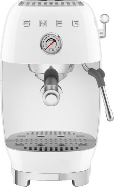 Smeg Siebträgermaschine ECF03WHEU in Weiß mit 15 Bar Druck, Manometer und Cold Brew Funktion, Wassertank 1,4 l - Bild 1