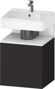 Duravit Waschtischunterschrank Qatego in Weiß Matt mit 1 Tür und links liegender Ausführung, B/T/H: 49 x 42 x 64,5 cm - Bild 1