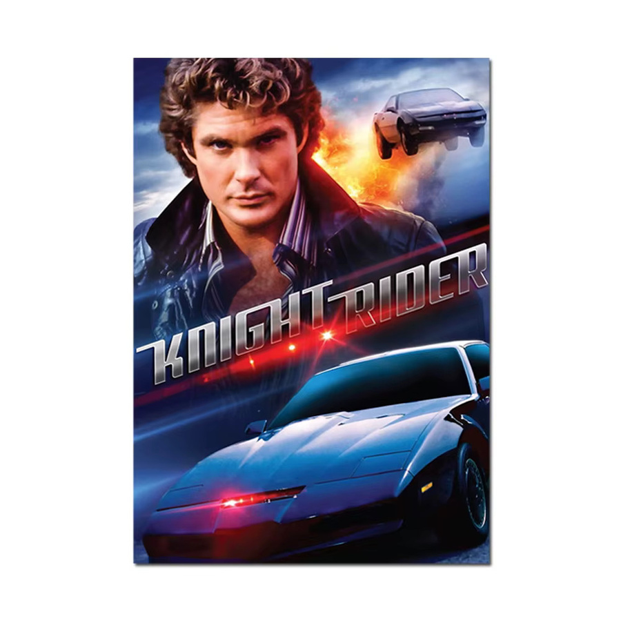 Knight Rider TV-Serie Leinwandgemälde Ruicai Retro Wandkunst in Mehrfarbig - Bild 5