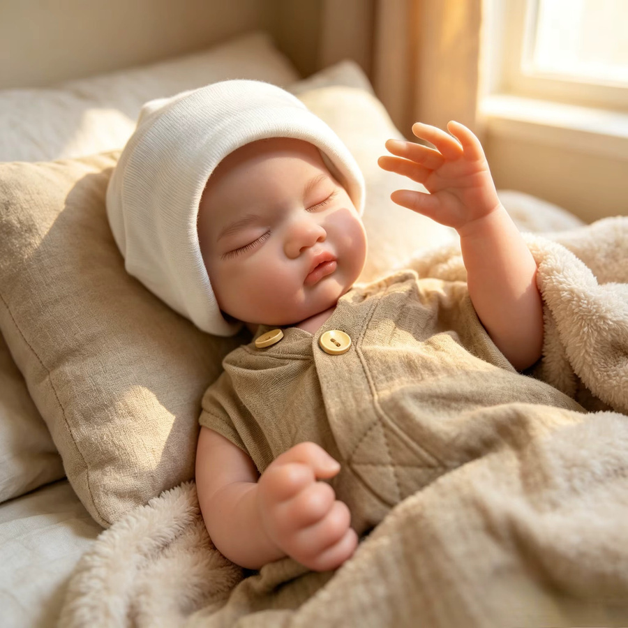 Saskia Reborn-Babypuppe, Mädchen, Vollsilikon, 18 Zoll, Bunt / Mehrfarbig - Bild 1