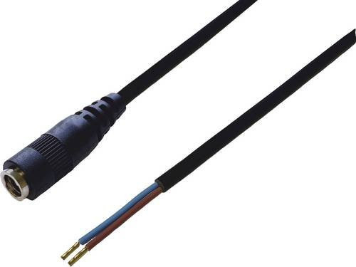 BKL Electronic DC-Kupplung 075912-750 mit Aderendhülsen, 2.1 mm, 0.75 m, Schwarz - Bild 1
