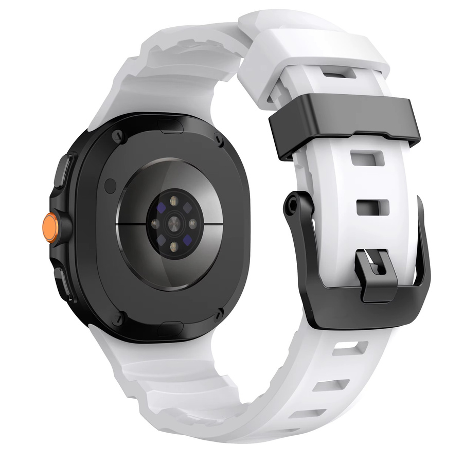 Trail Sports Uhrenarmband Silikon, Weiß, Samsung Galaxy Watch 8 Classic - Bild 2