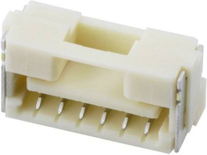 Molex Einbau-Stiftleiste Standard 6-polig in Weiß mit 1.25mm Rastermaß - Bild 1