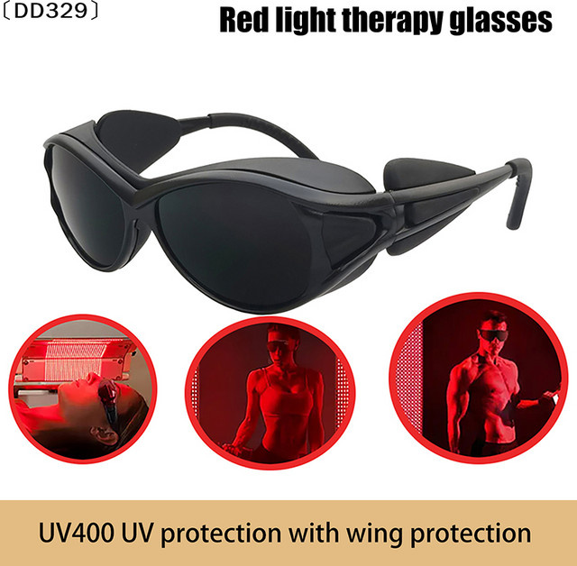JETTING Schutzbrille mit rotem LED-Infrarotlicht, UV-blockierend - Bild 1