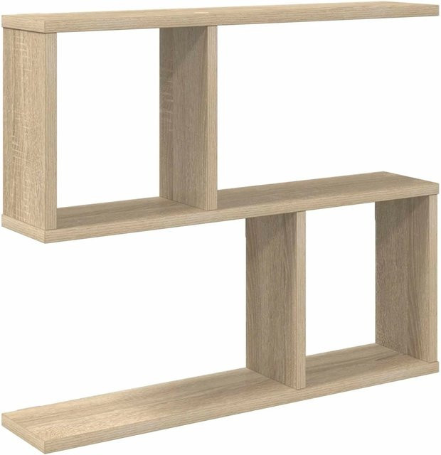 vidaXL Wandregal Sonoma-Eiche in Braun, Modernes Holzregal aus MDF, Breite: 60 cm, Tiefe: 12 cm, Höhe: 50,5 cm - Bild 1