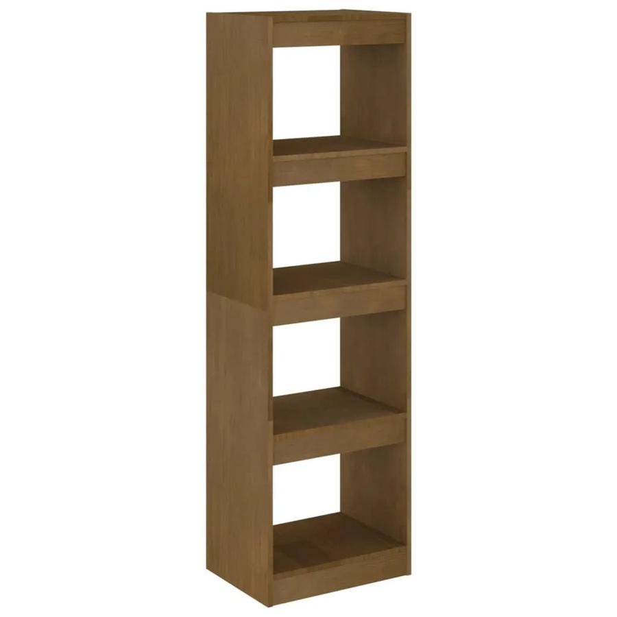 vidaXL Bücherregal Raumteiler aus Massivholz Kiefer in Honigbraun, B/T/H: 40 x 30 x 135,5 cm - Bild 2