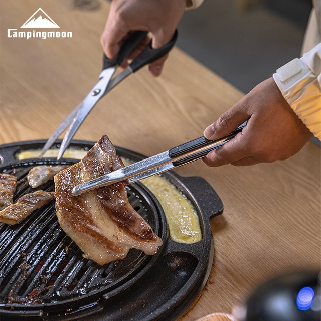 Campingmoon Edelstahl Grillclip in Silber zum Schutz vor Verbrennungen für Camping und Grillen - Bild 1