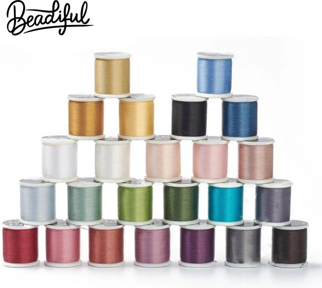 Miyuki Perlenfaden, 0,2 mm, Nylon, Unisex - Bild 1