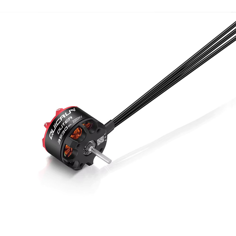 HobbyWing QuicRun Outer 3530 SL 1700KV/2200KV bürstenloser Motor, Metall, Schwarz - Bild 1