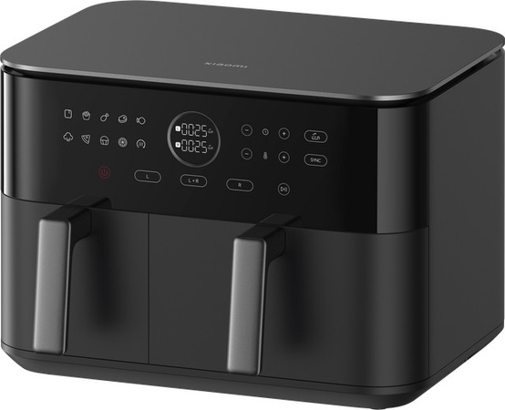 Xiaomi Dual Zone Air Fryer Doppel-Heißluftfritteuse, 10 l, Schwarz