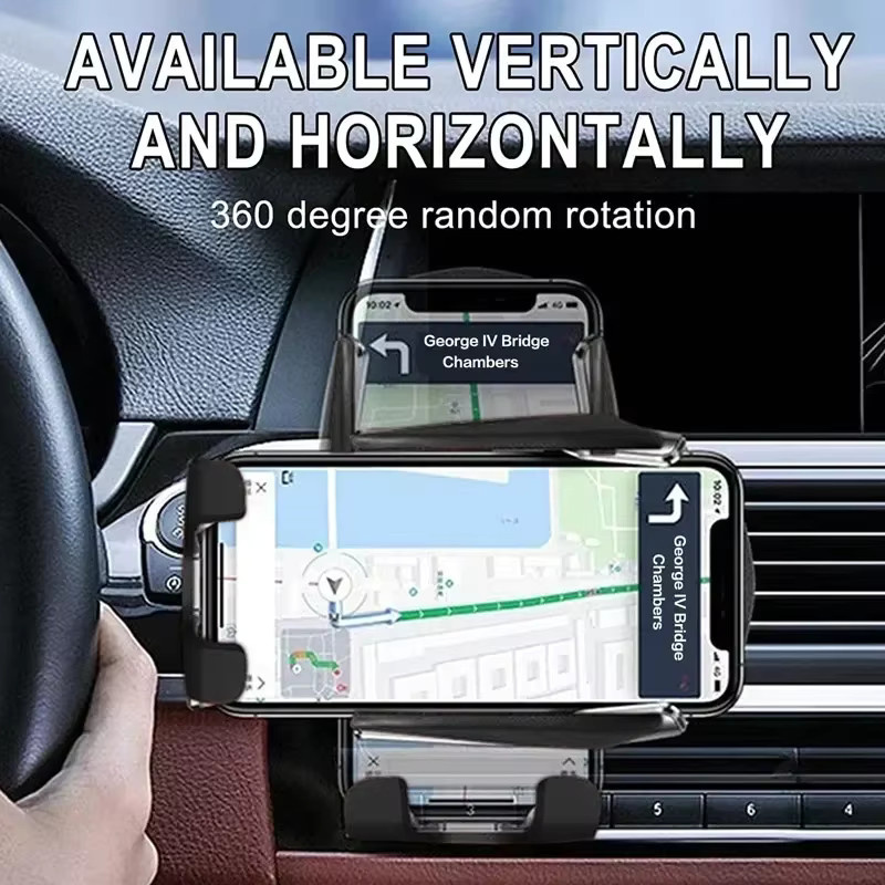 VIKEFON Kabelloses Auto-Ladegerät und Intelligente Infrarot-Handyhalterung für iPhone 17-12 Pro Max 11 Pro X MAX 8 7 Plus in Schwarz - Bild 3