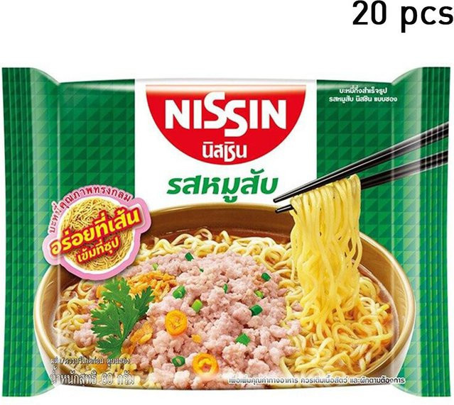 Nissin Instant Nudeln Schweinegeschmack 20 x 60 g - Bild 1