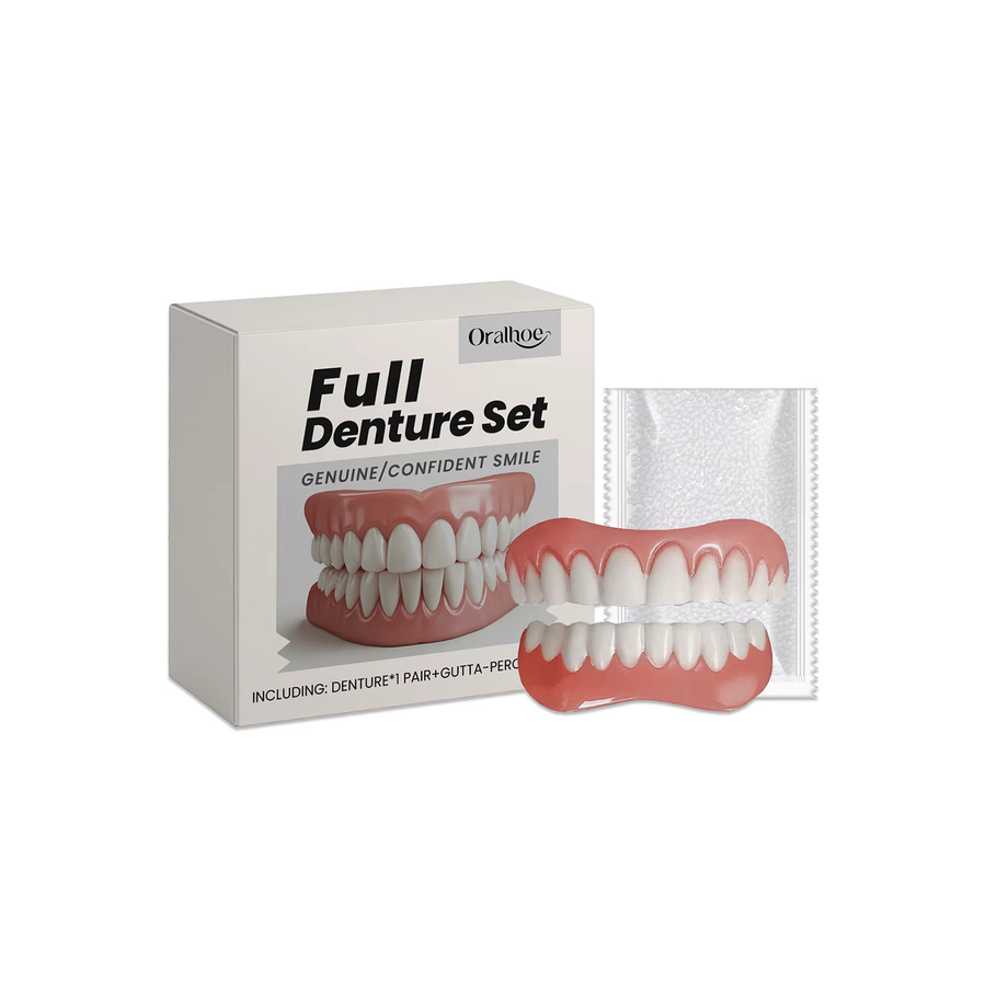 Oralhoe Provisorisches Zahnprothesen-Set aus Silikon, Unisex - Bild 2