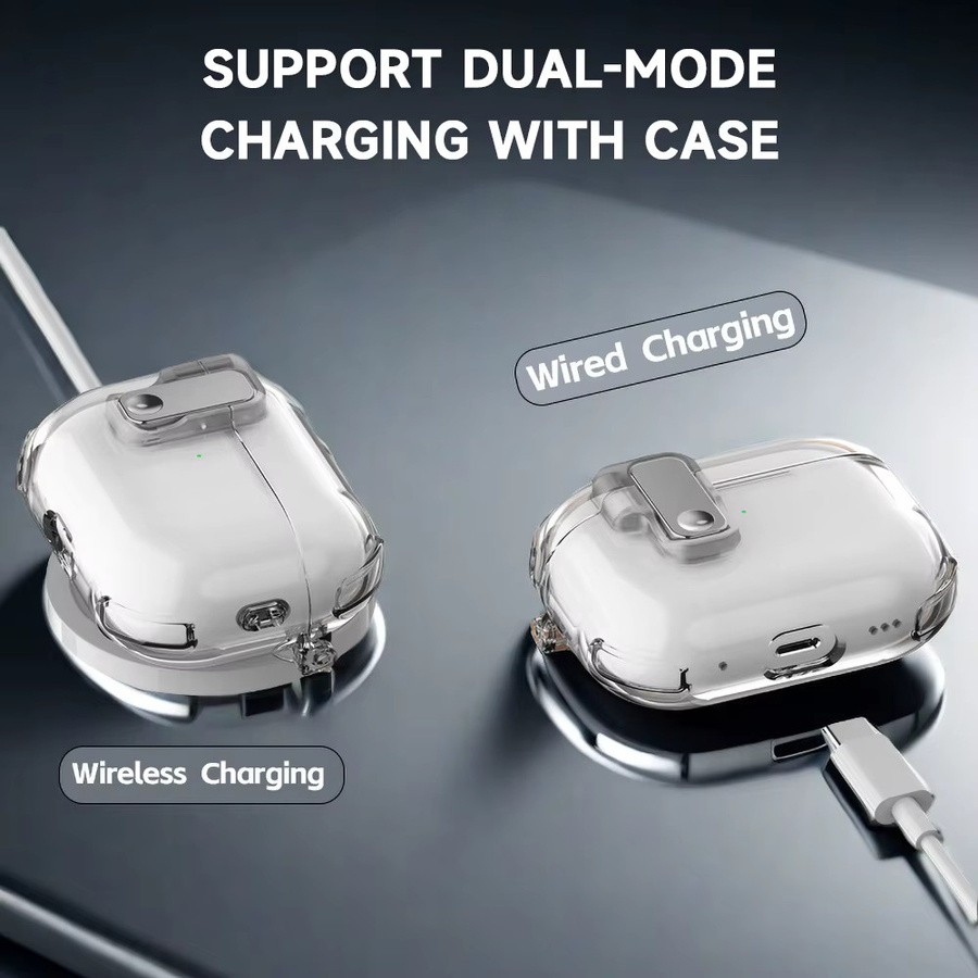 Transparente Schutzhülle aus weichem TPU mit automatischer Pop-up-Funktion für Apple AirPods 4, AirPods Pro 3, 2 und 1 - Bild 2