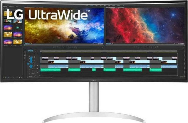 LG 38BQ85C-W Computerbildschirm 95,2 cm (37,5 Zoll) Quad HD+ IPS Monitor in Weiß - Bild 1