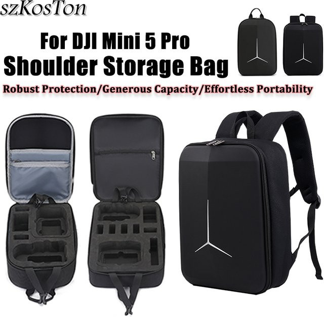DJI Mini 5 Pro Rucksack und Aufbewahrungstasche in Schwarz - Bild 1