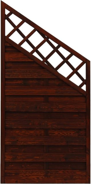 Sichtschutzzaun-Element Country von Andrewex aus Holz in Braun, 3-fach lasiert, blickdicht, Höhe: 180 cm, Breite: 120 cm - Bild 1
