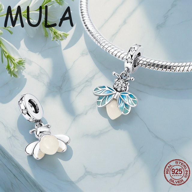 MULA Anhänger, 925 Silber, Glühwürmchen Ornament, Unisex - Bild 1