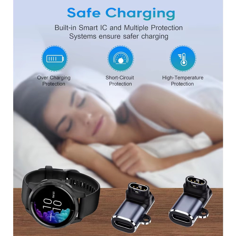 Garmin Ersatzladegerät USB-C, 2er-Pack, Schwarz - Bild 5