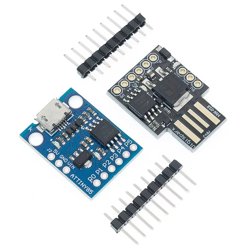 AITEWIN ROBOT Digispark TINY85 ATTINY85 Micro Development Board Modul in Blau Schwarz mit USB-Anschluss für Arduino IIC I2C - Bild 2