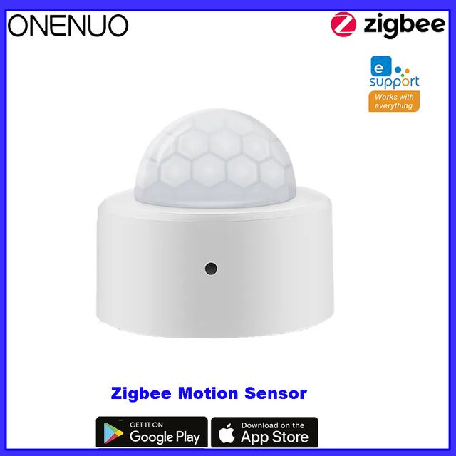 ONENUO Zigbee 3.0 PIR-Bewegungssensor in Weiß für intelligente Infrarot-Personenerkennung und Sicherheitsalarme, kompatibel mit EWelink und Home Assistant - Bild 1