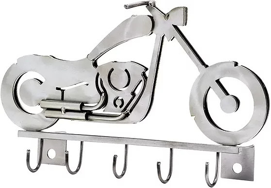 Hinz & Kunst Schlüsselleiste aus Aluminium in Silber für die Wandmontage - Bild 1