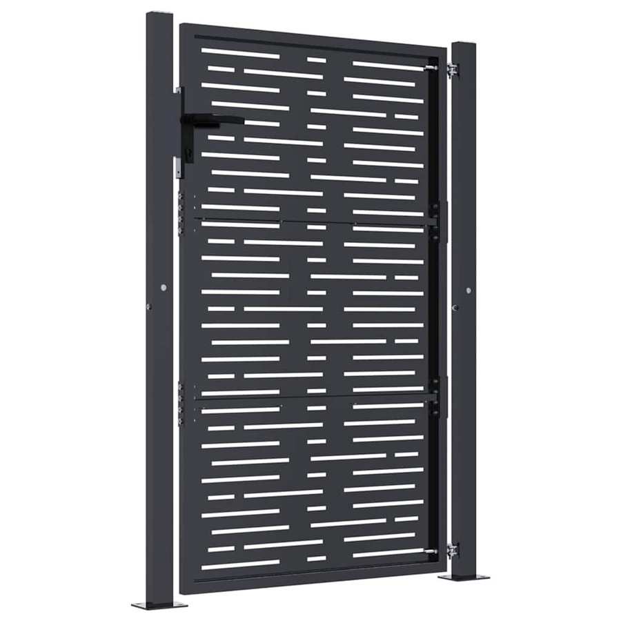 Vidaxl Gartentor aus Stahl in Anthrazit, B: 105 cm, H: 155 cm - Bild 2