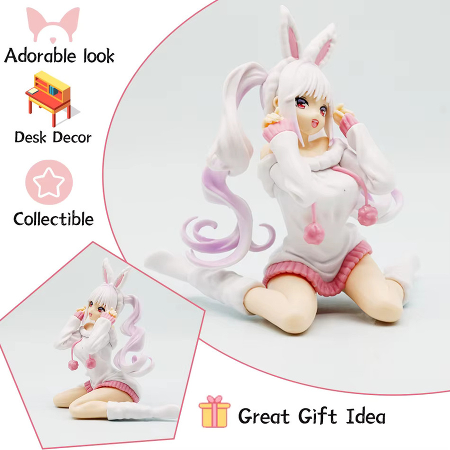 Bandai Anime-Mädchen-Figur, Katzenohren, Skulptur - Bild 2