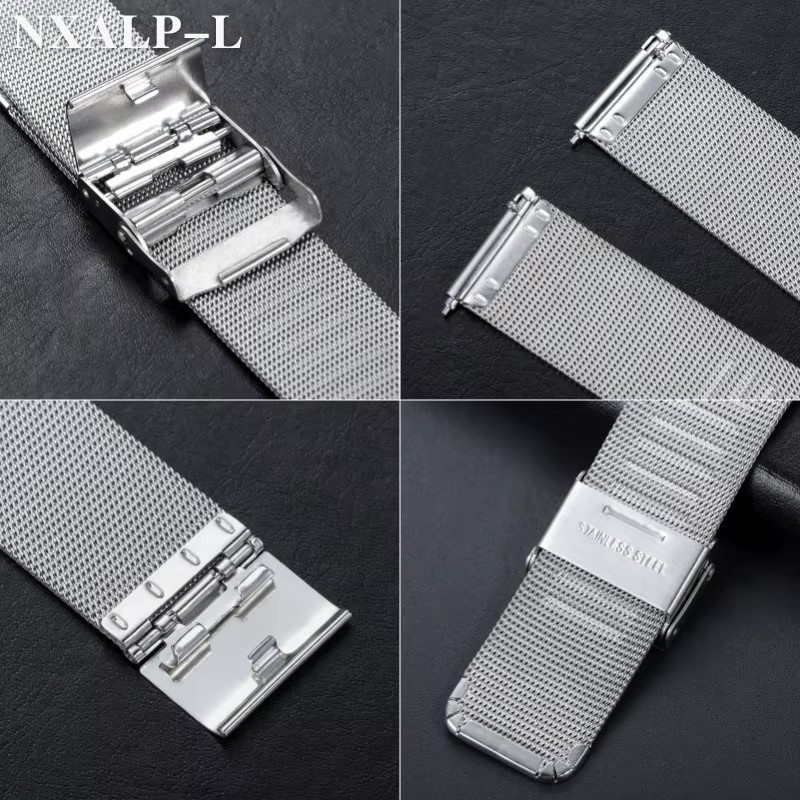 Uhrenarmband Milanese Mesh Loop, Edelstahl, Silber, Unisex - Bild 3