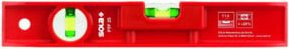 SOLA Torpedo-Wasserwaage aus Kunststoff in Rot, Länge: 25 cm - Bild 1