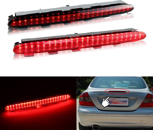 LED Bremslicht für Mercedes Benz CLK W209 C209 Coupe und A209 Cabriolet 2002-2009, 3. Bremsleuchte High Mount Stop Signal, Farbe: Rot, Marke: SAARMAT - Bild 1