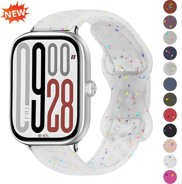 CAOWTAN Uhrenarmband Silikon, Redmi Uhr 4 5, Xiaomi Band 9 8 Pro - Bild 1
