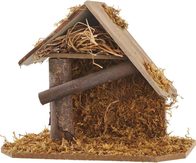 VBS Krippe Tabgha Tischdeko aus MDF in Beige für Weihnachten - Bild 1