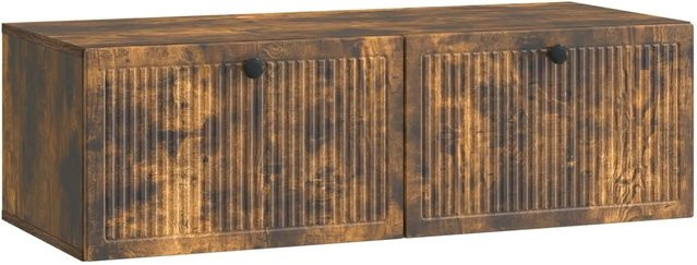 vidaXL Wandmontierter TV-Schrank aus Holz in Geräuchert Eiche Braun, B/T/H: 98 x 41 x 30 cm - Bild 1