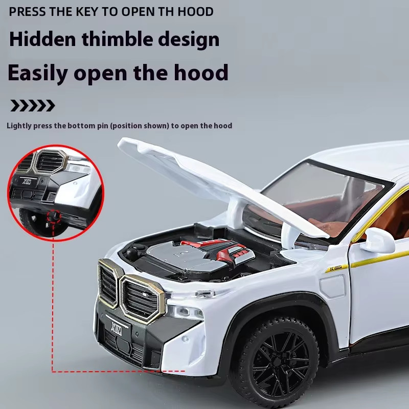 WELLY BMW XM Offroad Geländewagen, Modellauto, 1:32, Metall, mit Licht und Sound - Bild 2
