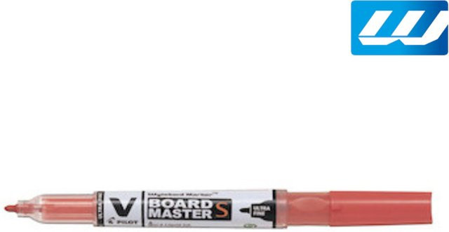 PILOT Whiteboard-Marker V BOARD MASTER S mit feiner Spitze in Weiß und Rot - Bild 1