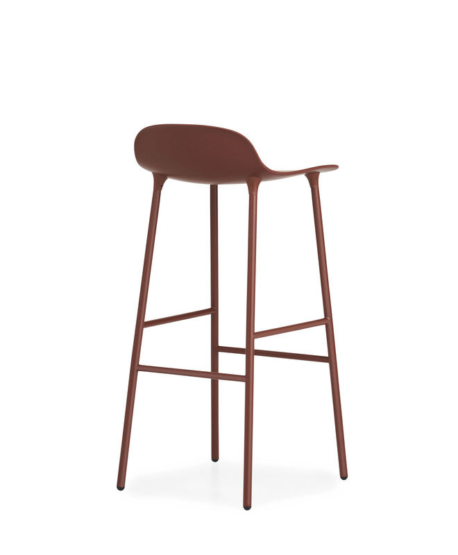 Normann Copenhagen Form Barstuhl mit Metallgestell in Rot - Bild 2