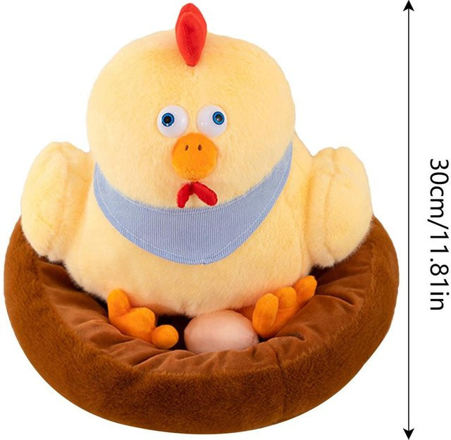 Binchi Keji Travel Huhn Plüsch, Stoffhuhn, Gelb, ab 14 Jahren - Bild 1