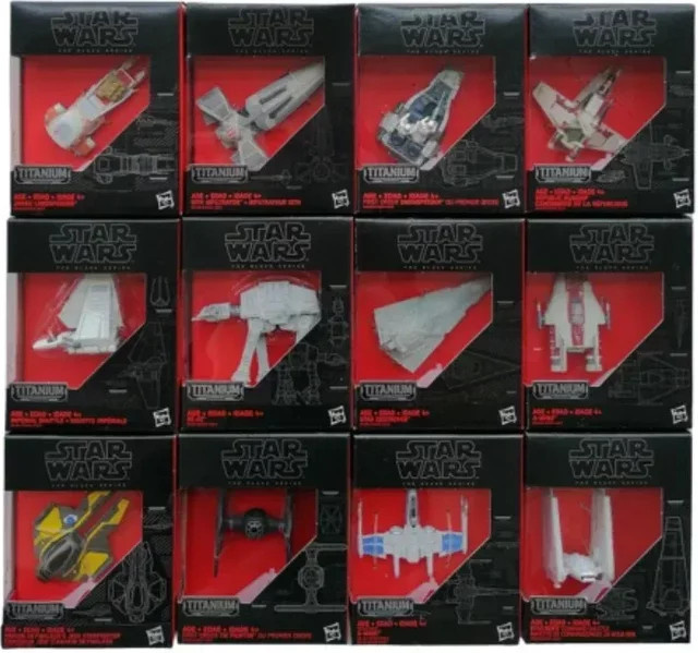Hasbro Star Wars Weltraum, X-Wing Starfighter, Imperial Shuttle, Star Destroyer, Actionfiguren, Metall - Bild 1