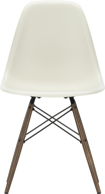 Vitra DSW Eames Plastic Side Chair in Beige aus Kunststoff und Holz mit mattem Finish - Bild 1
