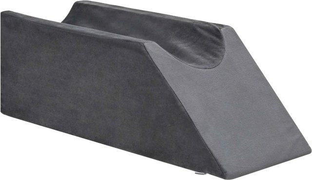 vidaXL Keilkissen für das Bein in Grau, B/T/H: 68 x 25 x 21,5 cm - Bild 1