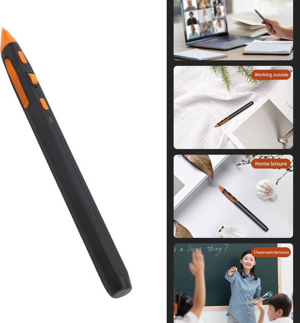 Ergonomische kabellose 2,4 G Computer-Maus von docooler in Schwarz mit verstellbarer DPI-Stufe 800 1200 1600 für Laptops, Desktops, Tablets und Smartphones - Bild 1
