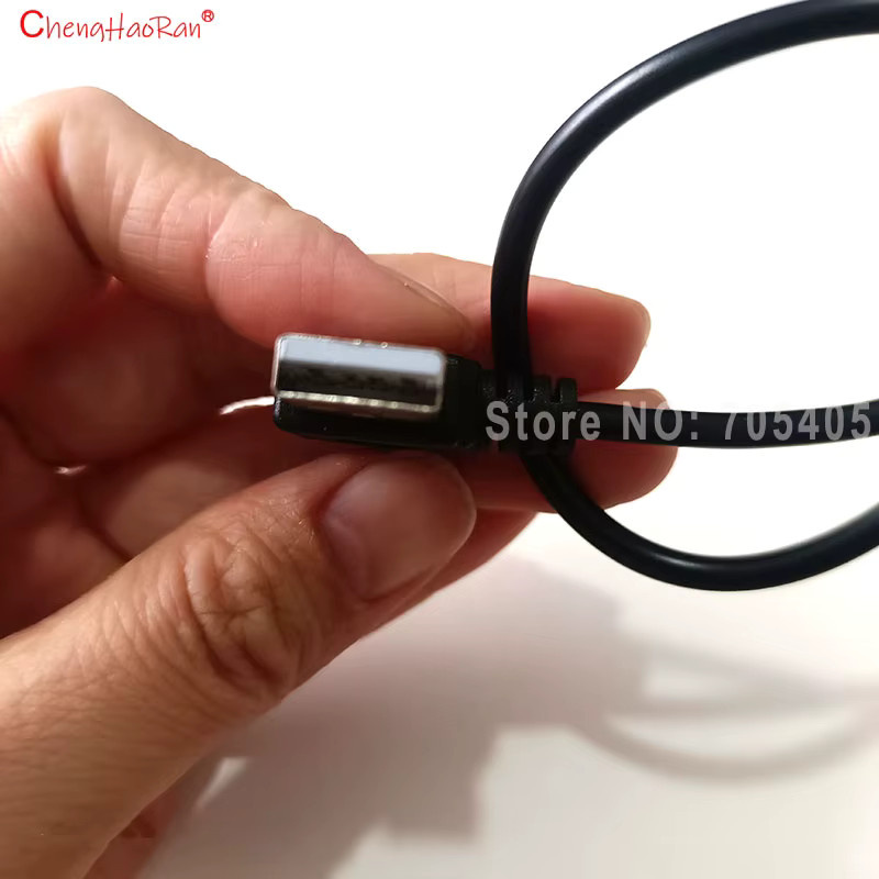 ChengHaoRan USB-C L-Typ Datenkabel 90-Grad-Stecker Schwarz - Bild 3