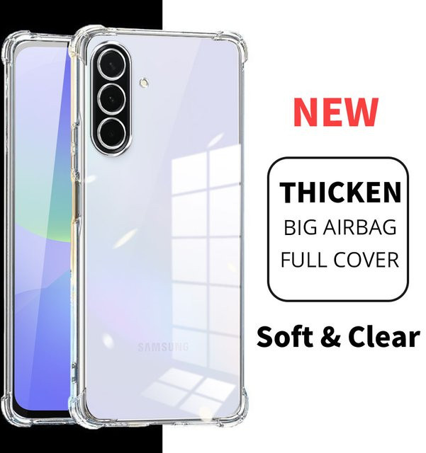 Transparente Airbag-Schutzhülle aus Silikon für Samsung Galaxy A17 A16 A15 A14 A13 A12 4G 5G - Bild 1