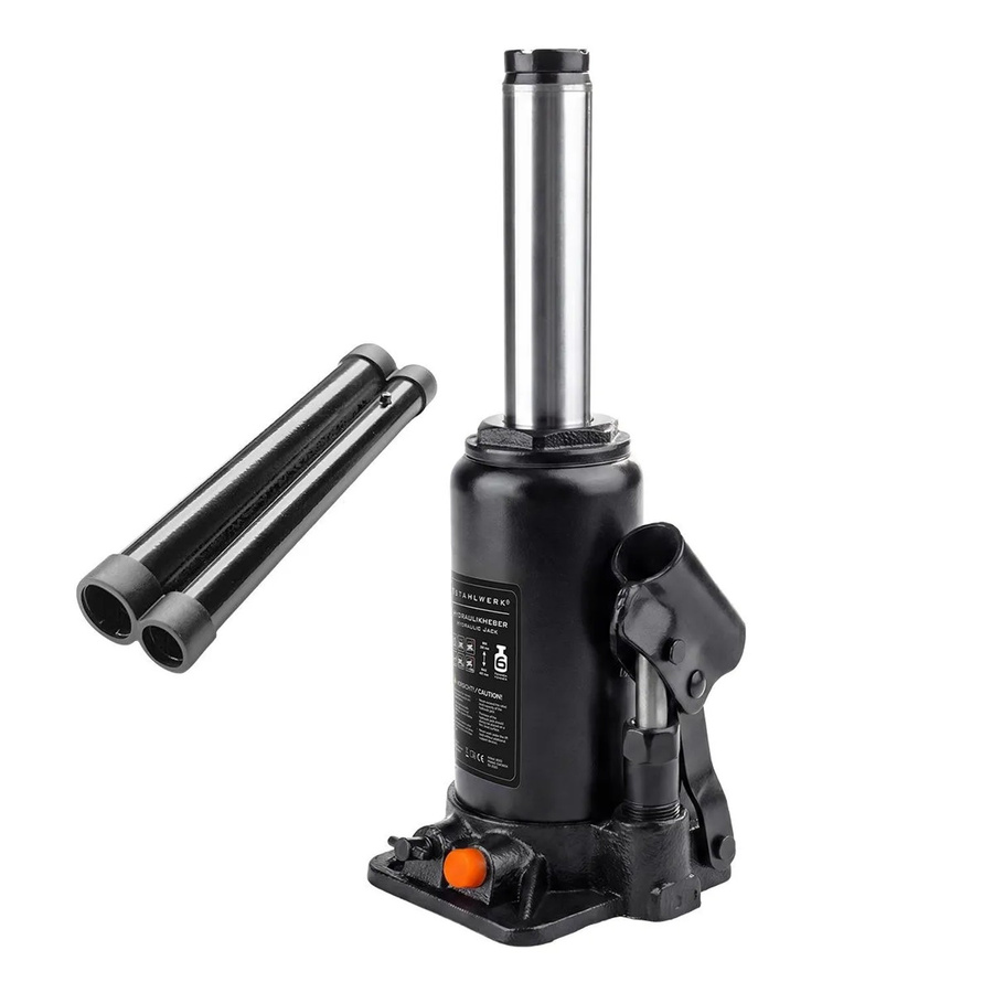 STAHLWERK Hydraulikheber 6 T Stempelwagenheber in Schwarz mit Hubbereich 200 bis 405 mm - Bild 2