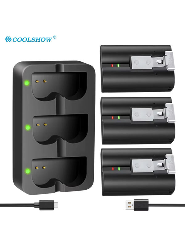 COOLSHOW Wiederaufladbare Li-Ion Batterie für Ring Video Türklingel 2 3 4/3 Plus und Spotlight Cam Solar Flutlicht Video, 6040mAh, Schwarz - Bild 7